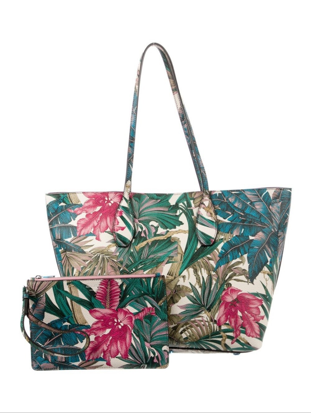 Salvatore Ferragamo Bag Tropical Leather City Tote NWOT